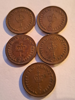 Wielka Brytania Zestaw 5 szt monet