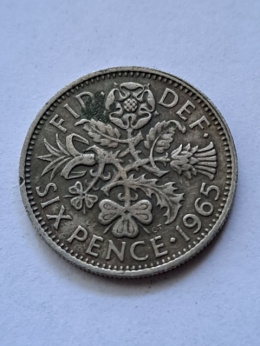 Wielka Brytania 6 Pence 1965 r