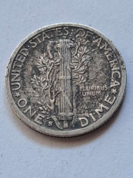 USA 10 Centów Mercury 1942 r S