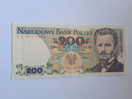 Banknot 200 zł Jarosław Dąbrowski 1988 r seria EE