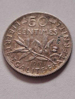 Francja 50 Centimes 1917 r