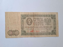 Banknot 2 zł 1948 r seria CD