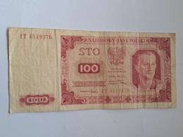 Banknot 100 zł 1948 r seria IT