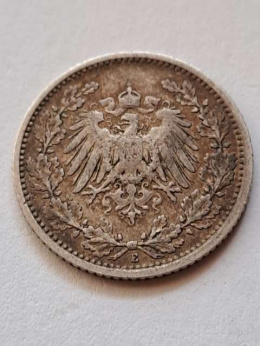 Niemcy 1/2 Marki Wilhelm II 1906 r E