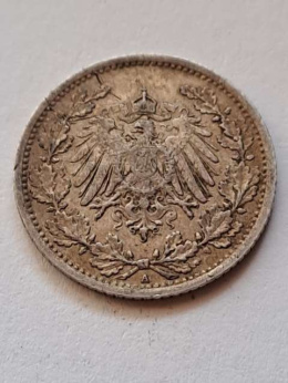 Niemcy 1/2 Marki Wilhelm II 1916 r A