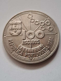 Portugalia 100 escudo Portugalscy Odkrywcy 1990 r
