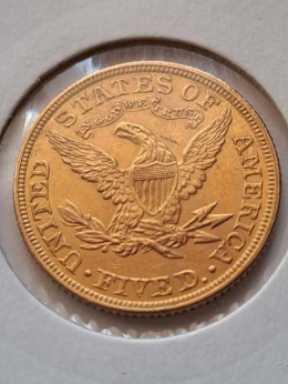 USA 5 Dolarów Half Eagle 1900 r