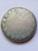 1 1/2 Rubla /10 złotych 1840 r MW