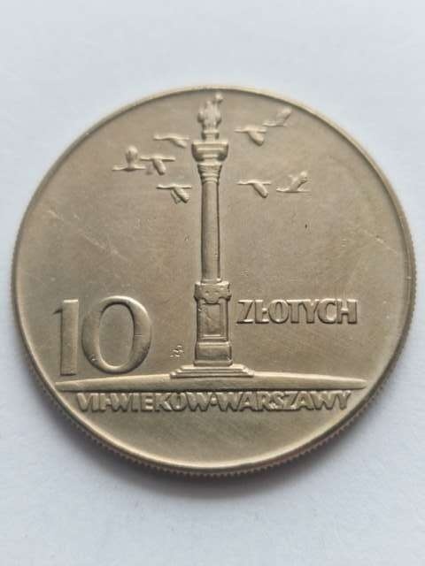 10 zł Kolumna Zygmunta Duża 1965 r