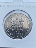 100 zł Jadwiga 1988 r destrukt