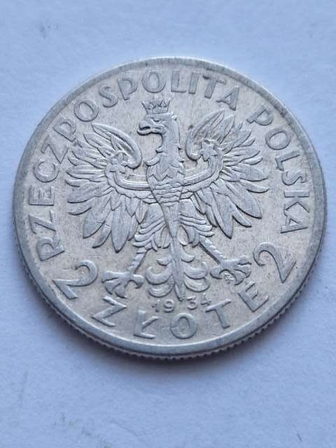 2 zł Głowa Kobiety 1934 r