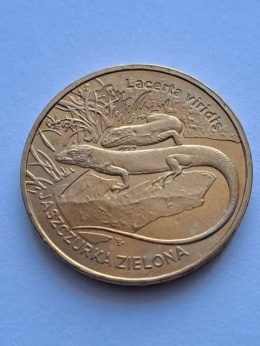 2 zł Jaszczurka Zielona 2009 r
