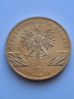 2 zł Jaszczurka Zielona 2009 r