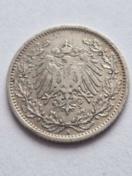 Niemcy 1/2 Marki Wilhelm II 1905 r A