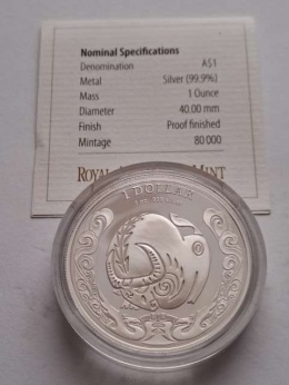 Australia 1 Dolar Rok Bawoła 2009 r