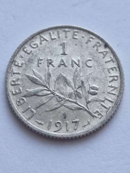 Francja 1 Frank 1917 r