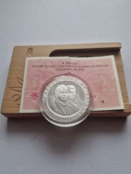 Hiszpania 2000 Pesetas Barcelona znicz i koła 1991 r