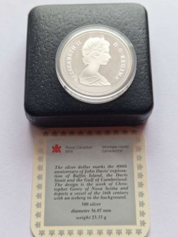 Kanada 1 Dolar Cieśnina Davisa 1987 r