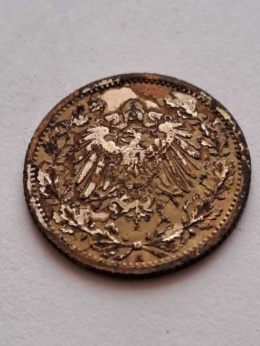Niemcy 1/2 Marki Wilhelm II 1907 r A
