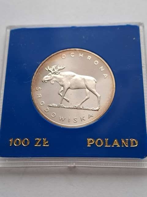 100 zł Ochrona Środowiska Łoś 1978 r