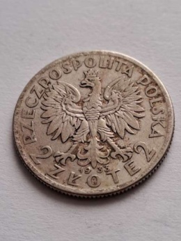2 zł Głowa Kobiety 1933 r