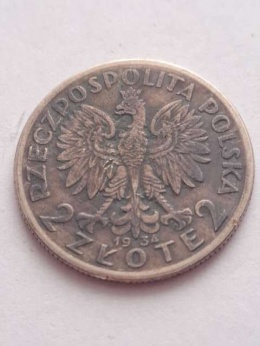 2 zł Głowa Kobiety 1934 r