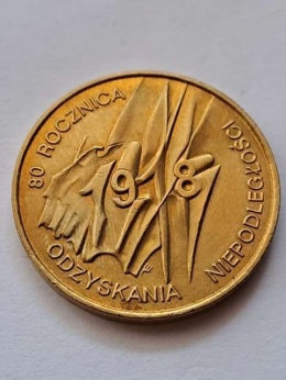 2 zł Niepodległość 1998 r