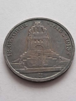 Niemcy 3 Marki Saksonia 1913 r