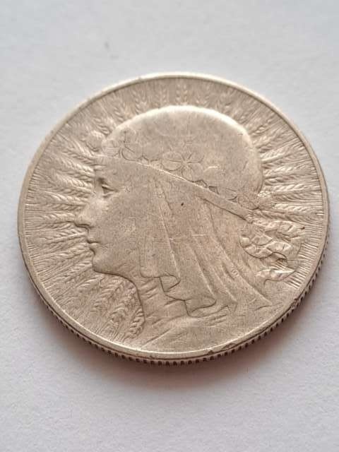 5 zł Głowa Kobiety 1932 r znak