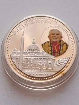 Liberia 5 Dolarów Benedykt XVI 2005 r