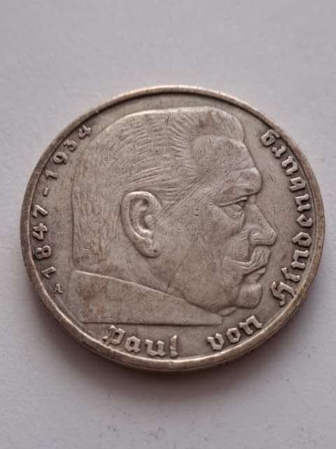 Niemcy 5 Marek Hindenburg 1936 r A