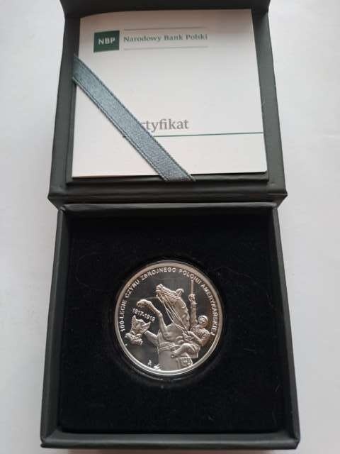 10 zł Czyn Zbrojny Polonii Amerykańskiej 2018 r