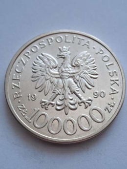 100 tys Solidarność typ C 1990 r