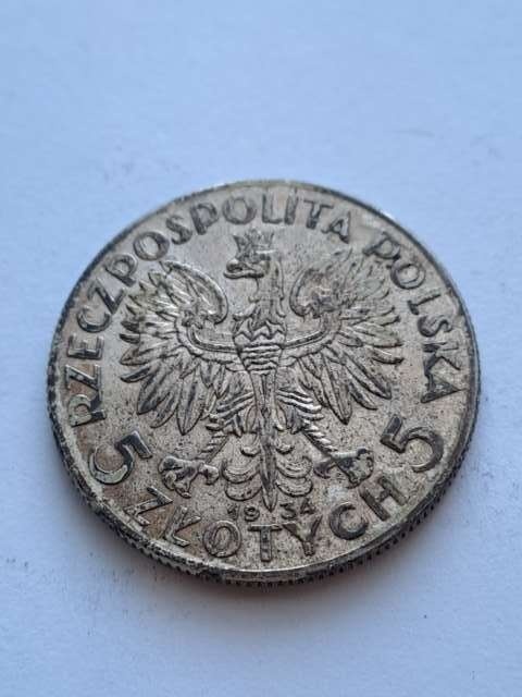 5 zł Głowa Kobiety 1934 r