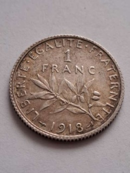 Francja 1 Frank 1919 r