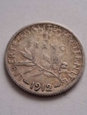 Francja 1 Frank 1912 r
