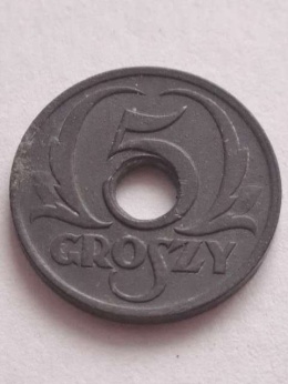Generalna Gubernia 5 Groszy 1939 r
