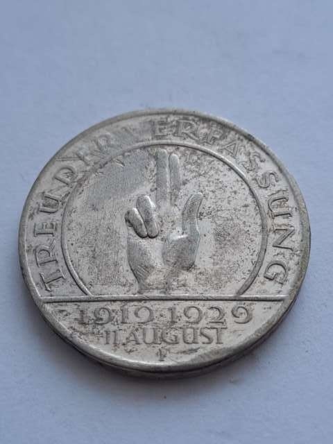 Niemcy 3 Marki Konstytucja Weimarska 1929 r