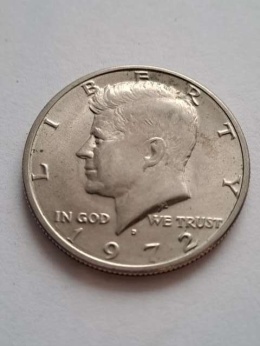 USA 1/2 Dollara Kennedy 1972 r D