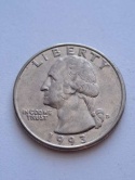 USA 1/4 Dollara Waszyngton 1993 r D
