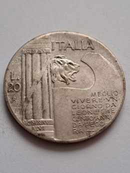 Włochy Moneta fantazyjna B. Mussolini 1943 r