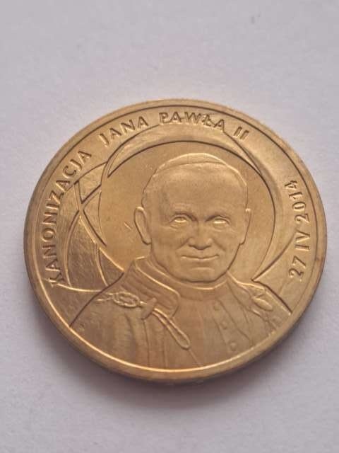 2 zł Kanonizacja Jana Pawła II 2014 r