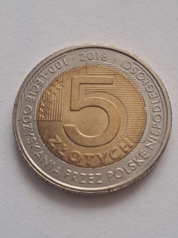 5 zł Niepodległość 2018 r