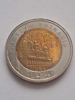 5 zł Ratusz w Poznaniu 2015 r
