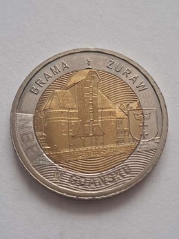 5 zł Brama Żuraw 2021 r