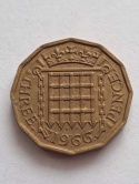Wielka Brytania 3 Pensy 1966 r