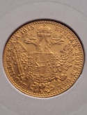 Austria Dukat 1915 r nowe bicie