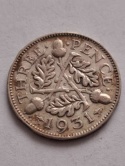 Wielka Brytania 3 Pensy Jerzy V 1931 r