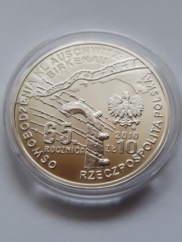 10 zł Auschwitz Birkenau 2010 r
