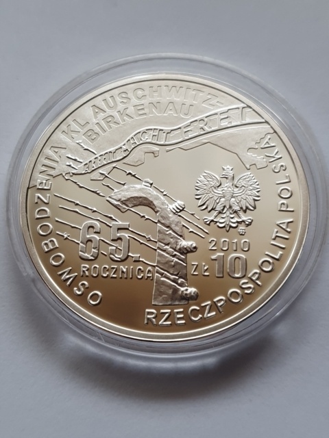 10 zł Auschwitz Birkenau 2010 r